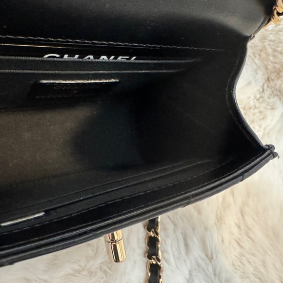 Chanel Black Chevron Mini Bag - Picture 12 of 15